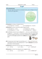 Vorschau - Arbeitsblätter - Kugel - Deckblatt