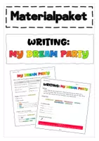 Vorschau - Arbeitsblätter - Writing: My Dream Party (Materialpaket) - Deckblatt