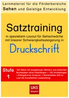 Vorschau - Fördermaterial/Inklusion - Satztraining für den Förderbereich Sehen - Stufe 1 - Deckblatt