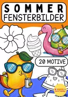 Vorschau - Mal- und Bastelvorlagen - Sommer Schneideübungen Fensterbilder - Deckblatt