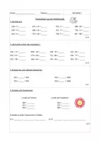 Vorschau - Arbeitsblätter - Mathe-Probe zu den Themen "Addition & Subtraktion, Quersumme, Runden, Sachaufgaben" (Kl. 3) - Seite 1