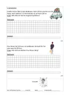 Vorschau - Arbeitsblätter - Mathe-Probe zu den Themen "Addition & Subtraktion, Quersumme, Runden, Sachaufgaben" (Kl. 3) - Seite 2