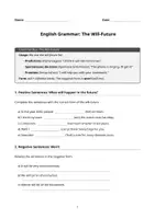 Vorschau - Arbeitsblätter - English Grammar Master: Will-Future - Deckblatt