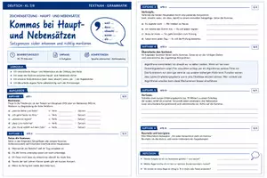Vorschau - Stundenentwürfe - Satzbau Deutsch üben – Satzglieder, Satzarten, Nebensätze, Adverbialsätze und Umstellprobe - Seite 3