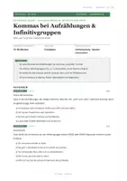 Vorschau - Stundenentwürfe - Arbeitsblatt Deutsch: Kommasetzung bei Aufzählungen und Infinitivgruppen (Klasse 7/8) - Seite 2