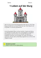 Vorschau - Stundenentwürfe - Sachtexte Klasse 3 – Ritter | Arbeitsblätter mit Fragen & Lösungen - Seite 2