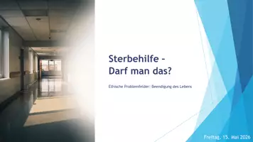 Vorschau - Stundenentwürfe - ethische Problemfelder: Sterbehilfe (Medizinethik) - Seite 1