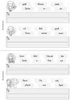 Vorschau - Stationenlernen - Schüttelsätze Grundschule | Sätze schreiben | Miniheft Deutsch Klasse 1-4 - Seite 2