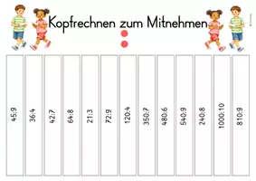 Vorschau - Arbeitsblätter - Mathe in Bewegung: Kopfrechnen zum Mitnehmen - Seite 3