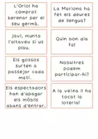 Vista previa - Refuerzo / NEE / Materiales de apoyo - Classifiquem i escrivim frases - página 2