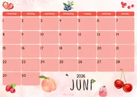 Voorbeeld - Maandkalender 2026/2027 - Pagina 2