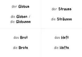 Vorschau - Fördermaterial/Inklusion - Nomen | Bildkarten Einzahl & Mehrzahl - Seite 3