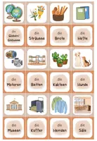 Vorschau - Stationenlernen - Nomen | Pärchen-Spiel Einzahl Mehrzahl - Seite 1
