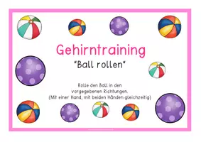 Vorschau - Anderer Materialtyp - Gehirntraining Ball rollen fächer- und schulstufenübergreifend - Seite 1
