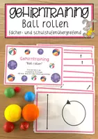 Vorschau - Anderer Materialtyp - Gehirntraining Ball rollen fächer- und schulstufenübergreifend - Deckblatt
