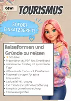Vorschau - Stundenentwürfe - Tourismus Reiseformen/Gründe zu reisen - Tinas Reisebüro braucht Hilfe - Deckblatt