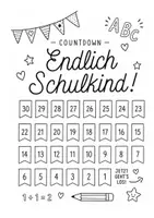 Vorschau - Arbeitsblätter - Ferien- Countdown. Schulanfang- Countdown. Schuljahresende - Seite 2