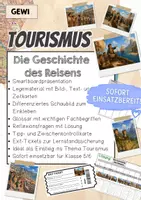 Vorschau - Arbeitsblätter - Gewi Tourismus: Geschichte des Reisens - Deckblatt