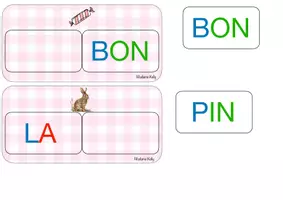 Aperçu - Jeux - Activité de lecture et de discrimination visuelle autour des mots-outils - Page 1