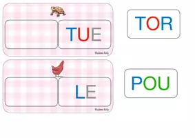 Aperçu - Jeux - Activité de lecture et de discrimination visuelle autour des mots-outils - Page 3