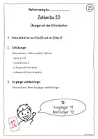 Vorschau - Arbeitsblätter - Tägliches Mathetraining 1. Klasse – 32 Wochenaufgaben für das ganze Schuljahr | Rechnen bis 20 - Seite 3