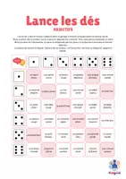 Aperçu - Jeux - Lance les dés - adjectifs - Page de couverture