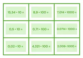 Vorschau - Spiele - Stop und Swap: Dezimalzahlen multiplizieren und dividieren (mit 10, 100, 1000) - Seite 2