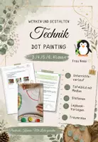 Vorschau - Stundenentwürfe - Dot Painting - Technik - Lapbook - Werken und Gestalten 3. bis 6. Klasse - Deckblatt