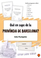Vista previa - Unidades / Secuencias / Situaciones de Aprendizaje - 🌍 Descobreix la província de Barcelona! (joc de cartes) - Portada