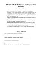 anteprima - Esercizi - Scheda Didattica GRATUITA: L’Alba dei Giganti (Dinosauri) - Pagina 1