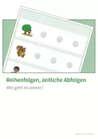 Vorschau - Fördermaterial/Inklusion - Klettmappe - zeitliche Abfolgen fortsetzen - Deckblatt