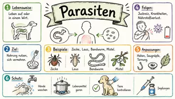Vorschau - Arbeitsblätter - Lernposter + Arbeitsblätter zum Thema "Parasiten" + Lösung & MP3 + Mindmap + Infografik - Seite 2