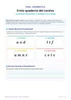 anteprima - Esercizi - Quaderno corsivo minuscolo - Pagina 1