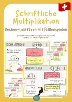 Vorschau - Fördermaterial/Inklusion - Schriftliche Multiplikation – Rechen-Leitfäden, Merkblätter - Seite 1