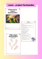 Voorbeeld - Lezen - project fantasiedier - Voorblad