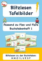 Vorschau - Spiele - Blitzlesen Tafelbilder zu allen Buchstaben - passend zu Flex und Flora - Seite 1