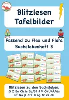 Vorschau - Spiele - Blitzlesen Tafelbilder ergänzend zu Flex und Flora Heft 3 - Deckblatt