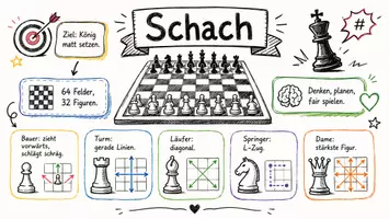 Vorschau - Arbeitsblätter - Lernposter + Arbeitsblätter zum Thema "Schach" + Lösung & MP3 + Mindmap + Infografik - Seite 2