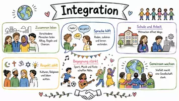 Vorschau - Arbeitsblätter - Arbeitsblatt "Integration" + Onlineübung & MP3 + Infografik - Seite 2