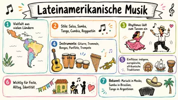 Vorschau - Arbeitsblätter - Lernposter + Arbeitsblatt "Lateinamerikanische Musik" + interaktive Lösung & MP3 + Mindmap + Infografik - Seite 2