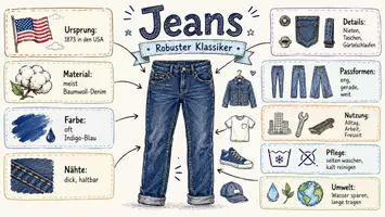Vorschau - Arbeitsblätter - Lernposter + Arbeitsblätter zum Thema "Jeans" + Lösung & MP3 + Mindmap + Infografik - Seite 2