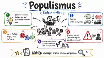 Vorschau - Arbeitsblätter - Lernposter + Arbeitsblätter zum Thema "Populismus" + Lösung & MP3 + Mindmap + Infografik - Seite 2