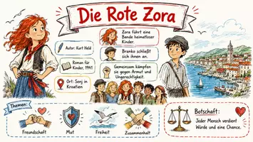 Vorschau - Arbeitsblätter - Arbeitsblätter "Die Rote Zora" + Lösung & MP3 + Mindmap + Infografik - Seite 1