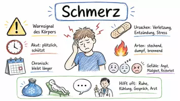 Vorschau - Arbeitsblätter - Lernposter + Arbeitsblätter zum Thema "Schmerz" + Lösung & MP3 + Mindmap + Infografik - Seite 2