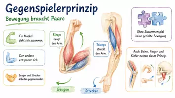 Vorschau - Arbeitsblätter - Lernposter + AB mit Fragen zum Thema "Gegenspielerprinzip" + Lösungsblatt + Mindmap + Infografik - Seite 2