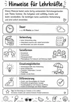 Vorschau - Arbeitsblätter - Escape Room Deutsch Vertretungsstunden Klasse 5/6 - Seite 1