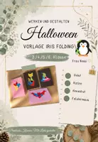 Vorschau - Mal- und Bastelvorlagen - Iris Folding Vorlagen Halloween - Werken und Gestalten 3./4. Klasse - Deckblatt