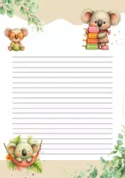 Vorschau - Anderer Materialtyp - Briefpapier Sommer | Koalas | Klasse 2–4 - Seite 2