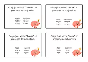 Vorschau - Spiele - Practicar el subjuntivo con tarjetas - Seite 1