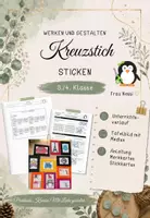 Vorschau - Stundenentwürfe - Kreuzstich - gebundenes Sticken - Werken und Gestalten – 3./4. Klasse - Deckblatt